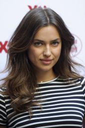 Irina Shayk in Mini Dress at Xti Promotional Event in Madrid - May 2014