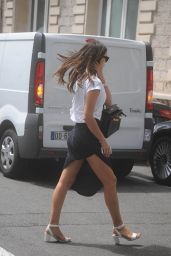 Irina Shayk in Mini Dress - Out In Cannes - May 2014