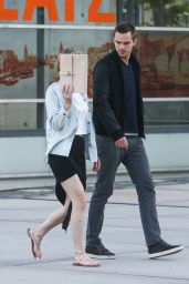 Jennifer Lawrence Banged up Legs - Out in Cologne, Germany - May 2014