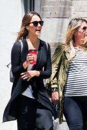 Jessica Alba and a Friend Taking a Walk around in New York City - May 2014