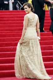 Jessica Alba Wearing Diane Von Furstenberg Dress – 2014 Met Costume Institute Gala
