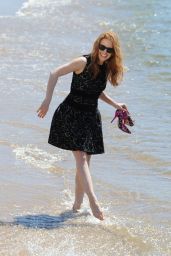 Jessica Chastain on the Beach During the 67th International Film Festival in Cannes
