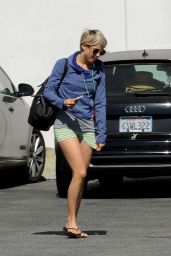 Julianne Hough in Shorts - Leaving a Dance Studio in LA - May 2014