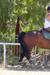 Kaley Cuoco Riding Her Horse - Los Angeles, May 2014