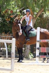Kaley Cuoco Riding Her Horse - Los Angeles, May 2014