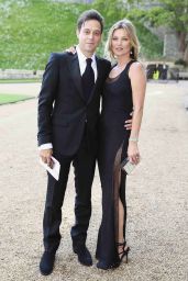Kate Moss Wearing Ralph Lauren Dress – The Duke of Cambridge Celebrates The Royal Marsden in Windsor