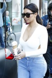 Kim Kardashian in Paris - Shopping Time! - May 2014