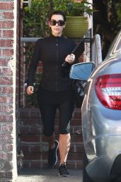 Kim Kardashian in Tights - Out in Beverly Hills - May 2014