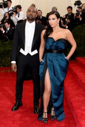 Kim Kardashian Wearing Givenchy Couch Dress - 2014 Met Costume Institute Gala