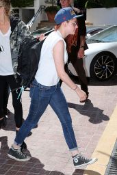 Kristen Stewart - Arriving in Cannes - May 2014