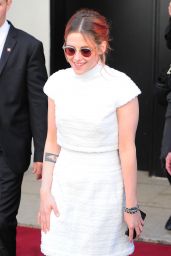 Kristen Stewart in France - Outside Her Hotel in Cannes - May 2014