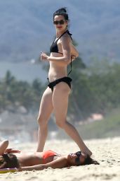 Krysten Ritter Bikini Candids - Beach in Miami - April 2014