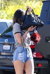 Kylie Jenner Wearing Daisy Duke - Out in Calabasas, May 2014