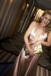Kylie Minogue with Jane Fonda - amFAR Gala 2014 - Twitter & Instagram Photos