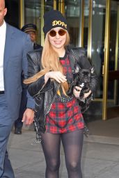Lady Gaga Shows Her Legs - New York City - May 2014