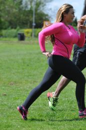 Lauren Goodger in Spandex - Workout in King George