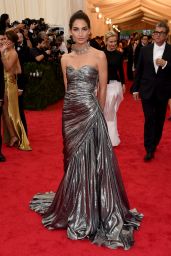 Lily Aldridge Wearing Michael Kors Gown - 2014 Met Costume Institute Gala