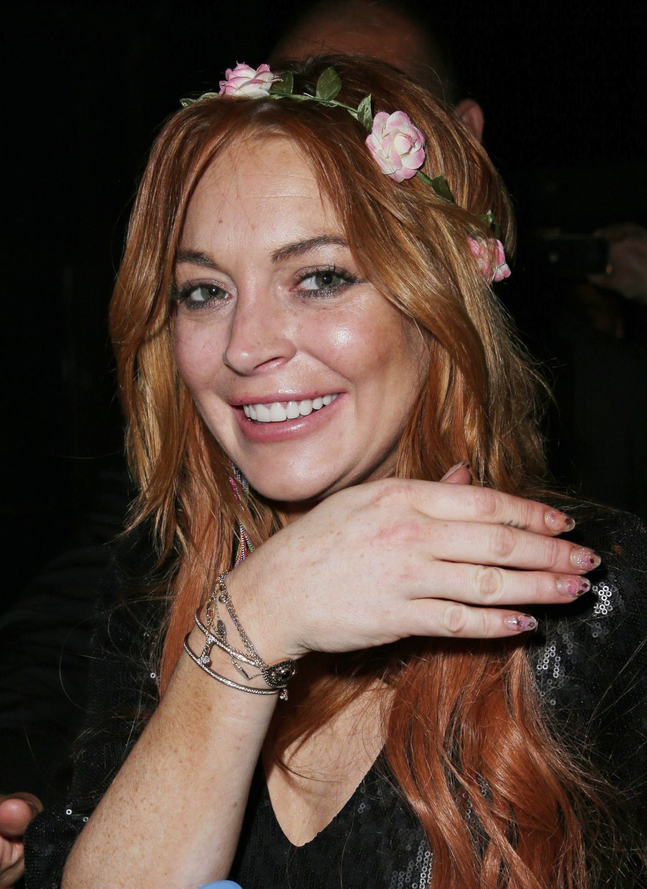 Lindsay Lohan Night Out Style - VIP Room Nightclub in Cannes - May 2014