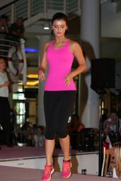 Lucy Mecklenburgh in Spandex - Hold a Fitness Workout Exercise Session in Manchester