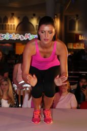 Lucy Mecklenburgh in Spandex - Hold a Fitness Workout Exercise Session in Manchester