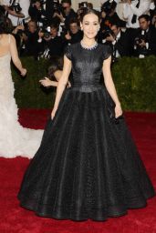 Maggie Q Wearing Zac Posen Black Ball Gown– 2014 Met Costume Institute Gala