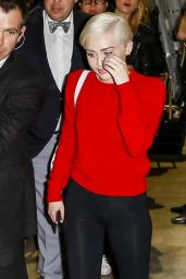 Miley Cyrus Casual Style - Leaving the Sporting Club in Monte-Carlo - May 2014