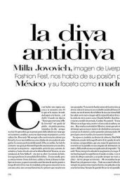 Milla Jovovich - Vogue Magazine (Mexico) 2014