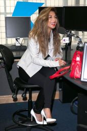 Nicole Scherzinger - Visits the Kiss FM Studio in London - May 2014