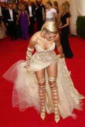 Rita Ora Wearing Donna Karan Atelier Gown – 2014 Met Costume Institute Gala