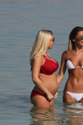 Sam & Billie Faiers in a Bikinis On Holiday in UAE - April 2014