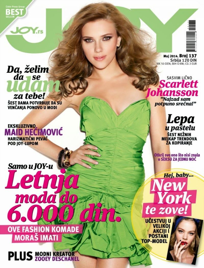 Scarlett Johansson - Joy Magazine Cover May 2014 • CelebMafia