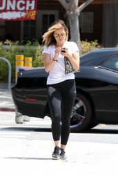 Sophia Bush in Leggings - Out in Los Angeles - May 2014