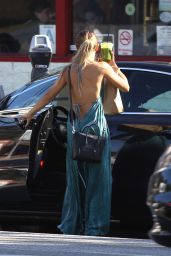 Vanessa Hudgens in Long Dress - Out in Studio City - May 2014
