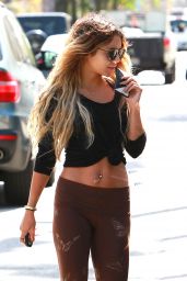 Vanessa Hudgens in Tights - Out in Studio City - May 2014