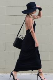 Vanessa Hudgens - Leaving The Village Restaurant in Studio City - May 2014