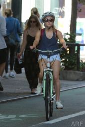 AnnaSophia Robb Riding a Bike in New York City - June 2014