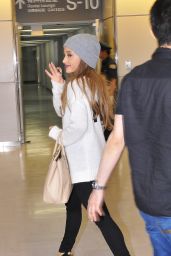 Ariana Grande at Narita International Airport in Tokyo - June 2014