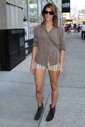 Ashley Greene Leggy - Out in NYC, June 2014
