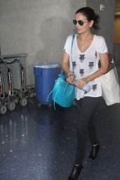 Camilla Belle at LAX airport in Los Angeles - June 2014