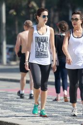 Camilla Belle in Tights While Out in Brazil - May 2014