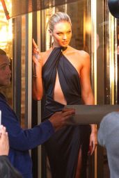 Candice Swanepoel in Hot Dress - BTS Photoshoot West Village - NYC, May 2014