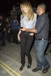 Candice Swanepoel Night Out Style  - Leaving Chiltern Firehouse in London