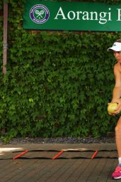 Caroline Wozniacki - Practice Session Ahead of 2014 Wimbledon Championships in London