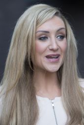 Catherine Tyldesley Casual Style - Leaving the ITV Studios in London - June 2014