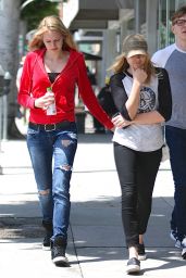 Chloe Moretz & Jaime King Street Style - Out in Beverly Hills - June 2014