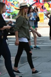 Chloe Moretz Street Style - Out in NYC - June 2014