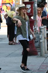 Chloe Moretz Street Style - Out in NYC - June 2014