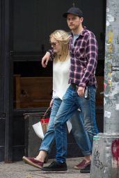 Dakota Fanning and Boyfriend Out in NYC - June 2014
