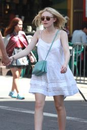 Dakota Fanning Out in New York City - June 2014