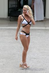 Danielle Armstrong in a Bikini - Filming TOWIE in Marbella (Spain) - June 2014